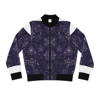 Women's Sacred Geometry Bomber Jacket — Celestial Weave