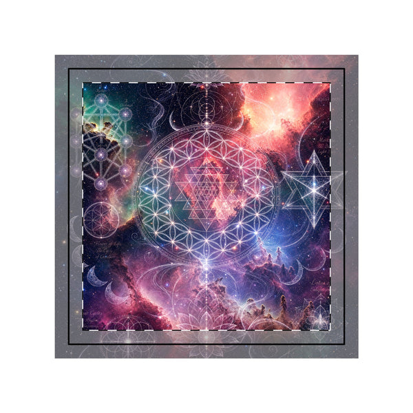 Sacred Geometry Throw Pillow Case - Sacred Bloom