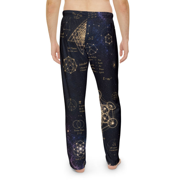 Men's Sacred Geometry Pyjama Pants — Cosmic Constellation
