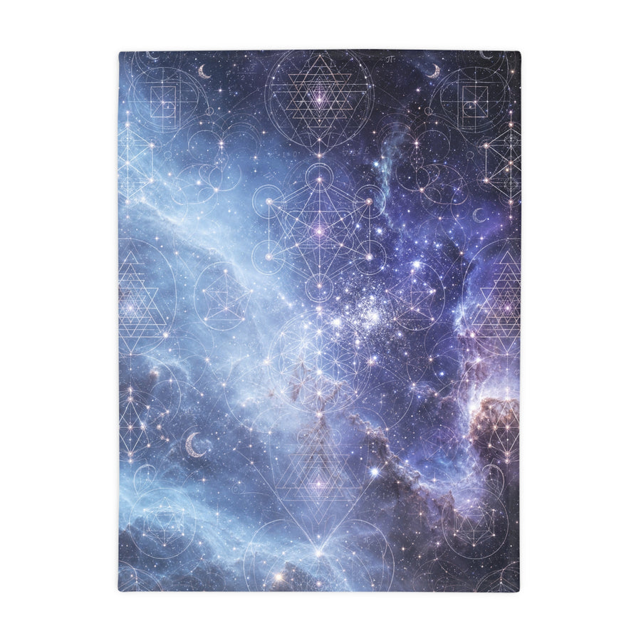 Sacred Geometry Blanket — Blue Snowball Nebula