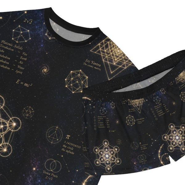 Women's Sacred Geometry Pyjama Set — Cosmic Constellation