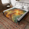 Sacred Geometry Blanket — Flame Nebula