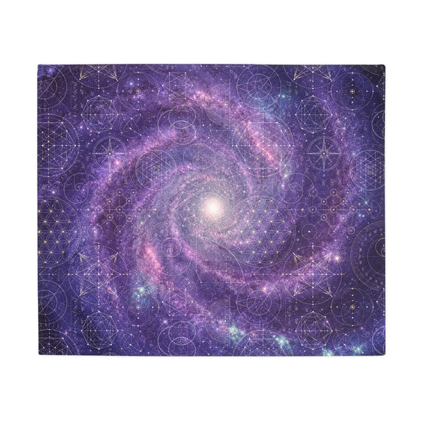 Sacred Geometry Fleece Blanket - Tarantula Nebula