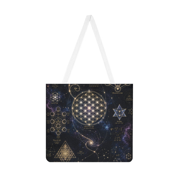 Sacred Geometry Tote Bag — Cosmic Constellation
