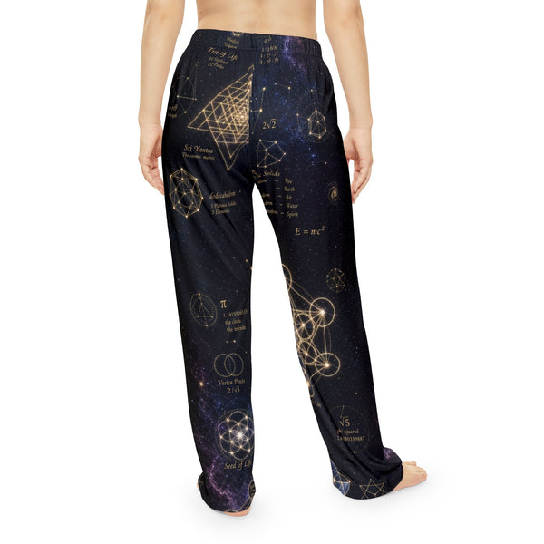 Women's Sacred Geometry Pyjama Pants — Cosmic Constellation
