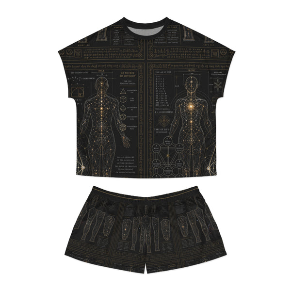 Women's Sacred Geometry Pyjama Set — Sacred Blueprint