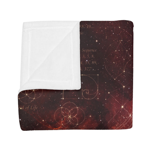 Sacred Geometry Fleece Blanket - Lobster Claw Nebula
