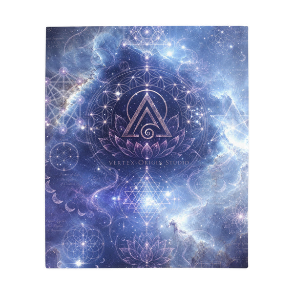 Sacred Geometry Fleece Blanket - Witch Head Nebula