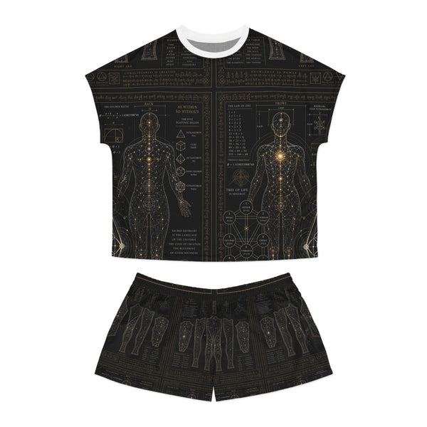 Women's Sacred Geometry Pyjama Set — Sacred Blueprint
