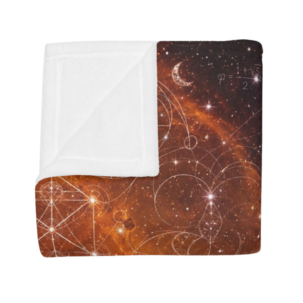 Sacred Geometry Fleece Blanket - Heart Nebula