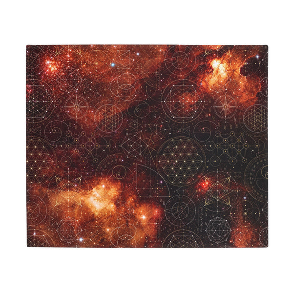 Sacred Geometry Fleece Blanket - North America Nebula