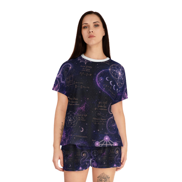 Women's Sacred Geometry Pyjama Set — Divine Origin