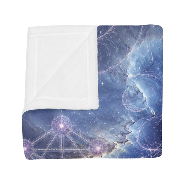 Sacred Geometry Fleece Blanket - Witch Head Nebula