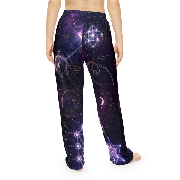 Women's Sacred Geometry Pyjama Pants — Cosmic Bloom