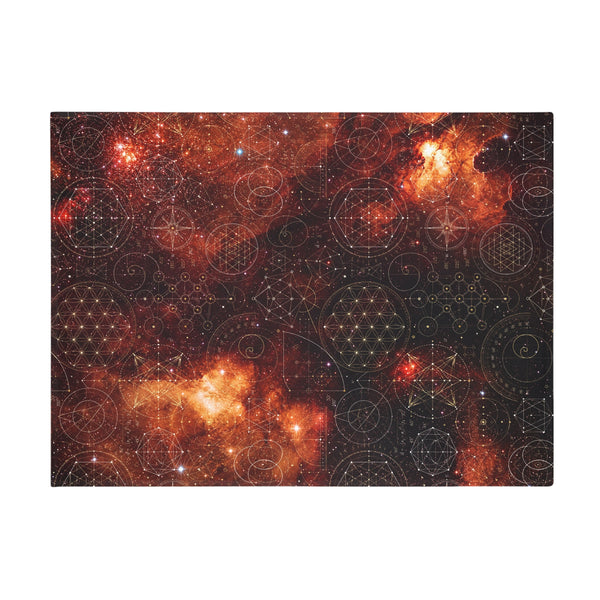 Sacred Geometry Fleece Blanket - North America Nebula