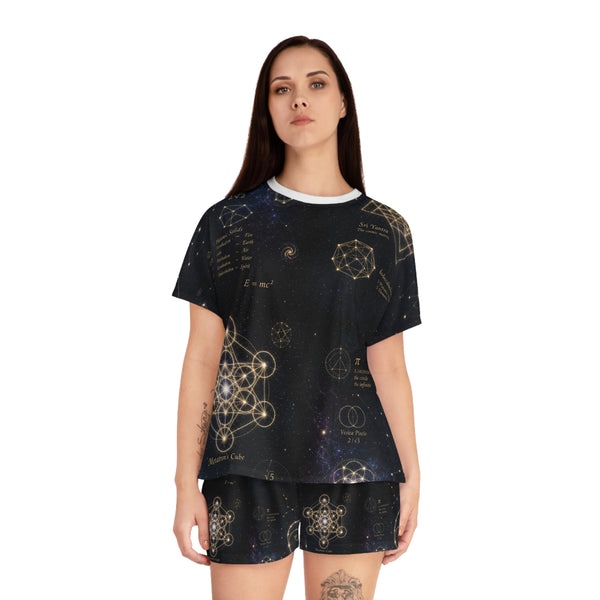 Women's Sacred Geometry Pyjama Set — Cosmic Constellation