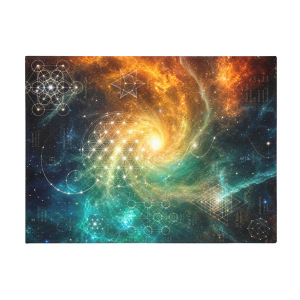 Sacred Geometry Fleece Blanket - Cat's Eye Nebula