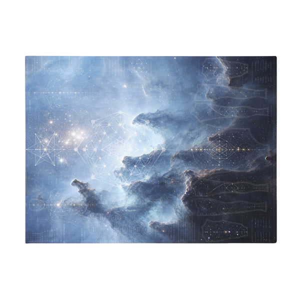 Sacred Geometry Fleece Blanket - Dumbbell Nebula