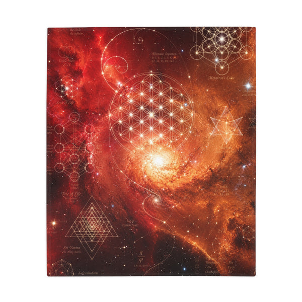 Sacred Geometry Fleece Blanket - Pelican Nebula