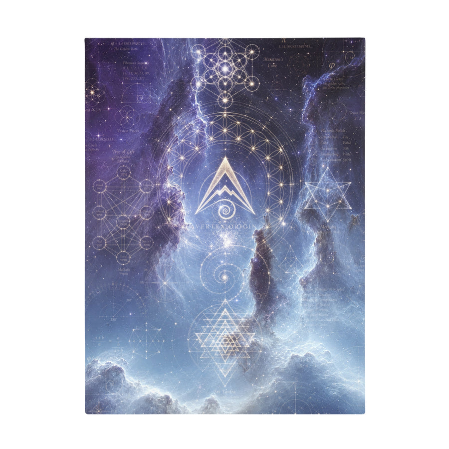 Sacred Geometry Blanket — Saturn Nebula