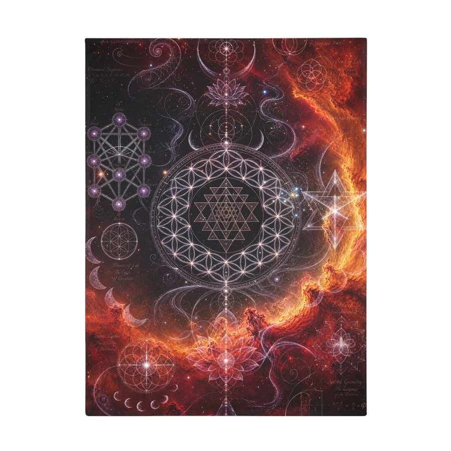 Sacred Geometry Blanket — Gamma Cygni Nebula