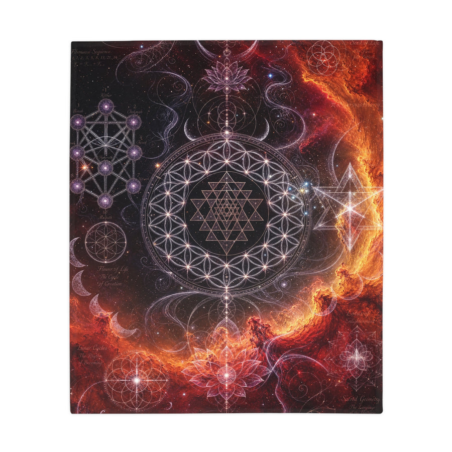 Sacred Geometry Blanket — Gamma Cygni Nebula