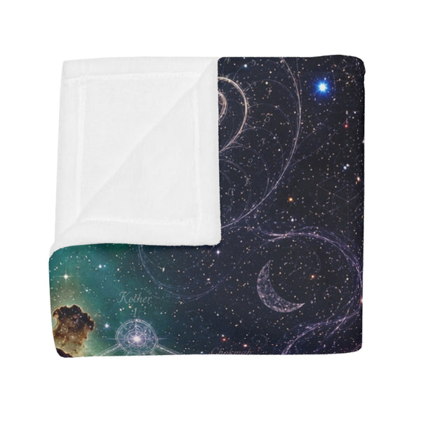 Sacred Geometry Fleece Blanket - Omega Nebula