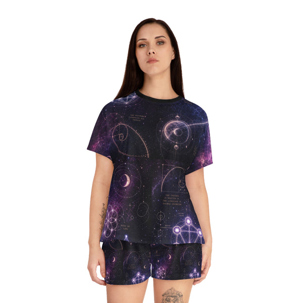 Women's Sacred Geometry Pyjama Set — Cosmic Bloom