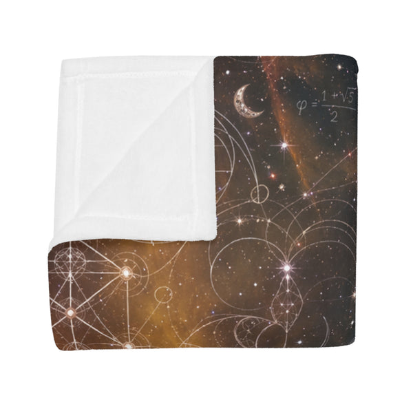 Sacred Geometry Fleece Blanket - Helix Nebula