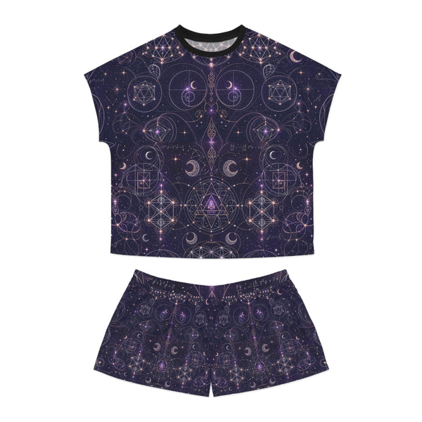 Women's Sacred Geometry Pyjama Set — Celestial Weave