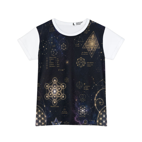 Women's Sacred Geometry Pyjama Top — Cosmic Constellation