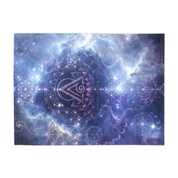 Sacred Geometry Fleece Blanket - Witch Head Nebula