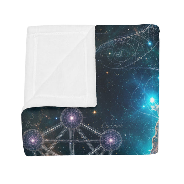 Sacred Geometry Fleece Blanket - Butterfly Nebula