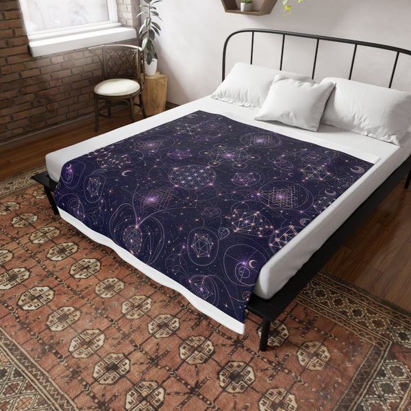 Sacred Geometry Blanket — Celestial Weave
