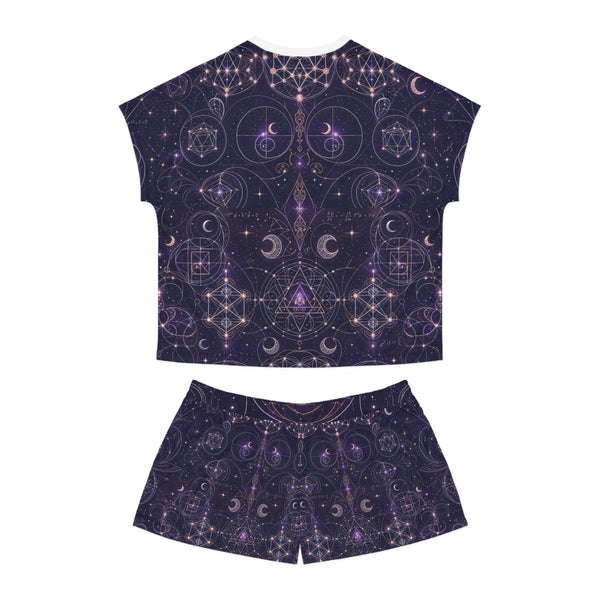 Women's Sacred Geometry Pyjama Set — Celestial Weave