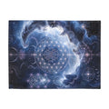 Sacred Geometry Blanket — Blue Flash Nebula