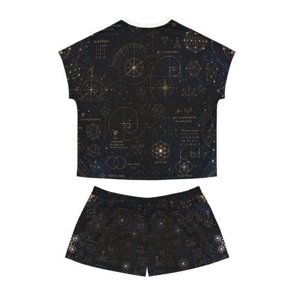 Women's Sacred Geometry Pyjama Set — Cosmic Blueprint
