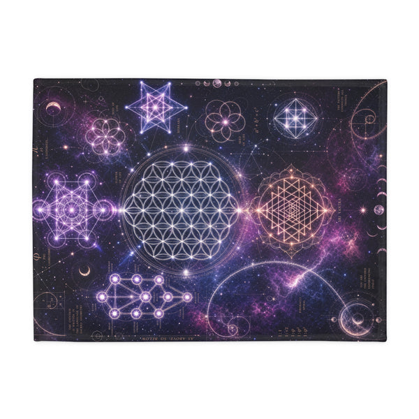 Sacred Geometry Blanket — Cosmic Bloom