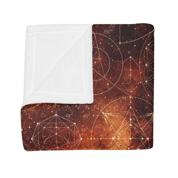 Sacred Geometry Fleece Blanket - North America Nebula