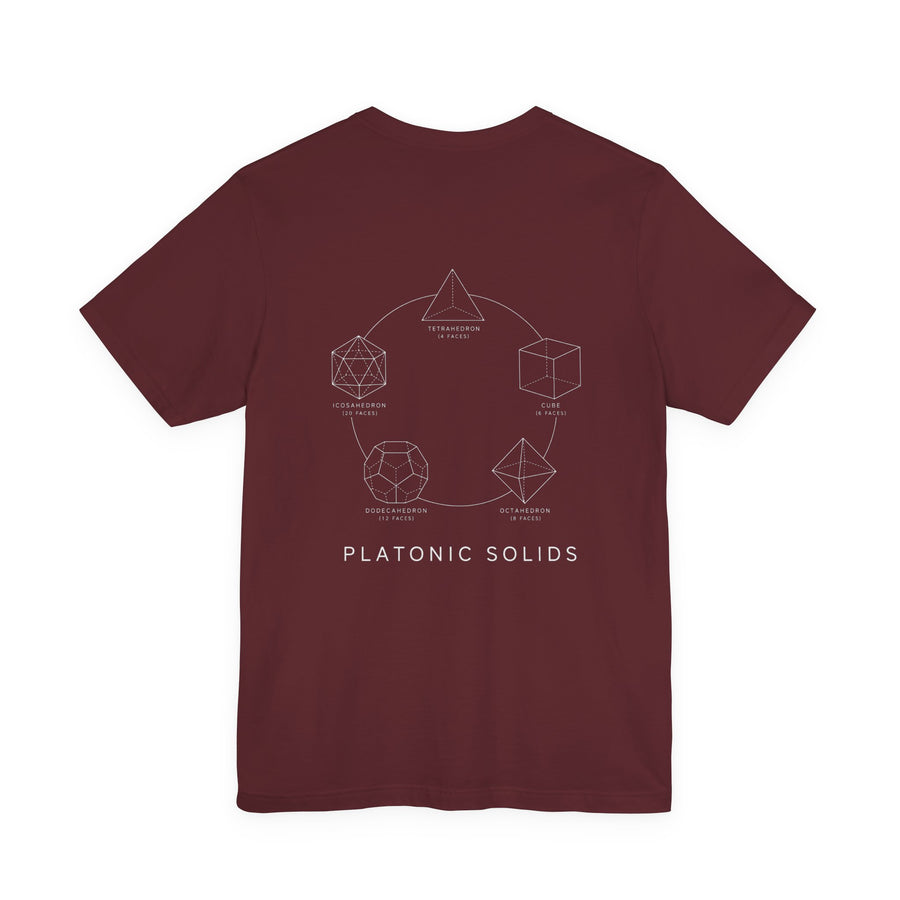 Platonic Solids Tee — Maroon