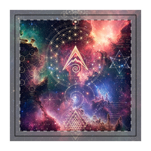 Sacred Geometry Throw Pillow Case - Cosmic Blueprint
