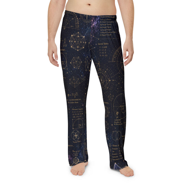 Men's Sacred Geometry Pyjama Pants — Cosmic Blueprint