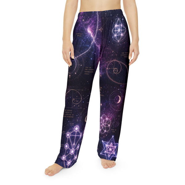 Women's Sacred Geometry Pyjama Pants — Cosmic Bloom
