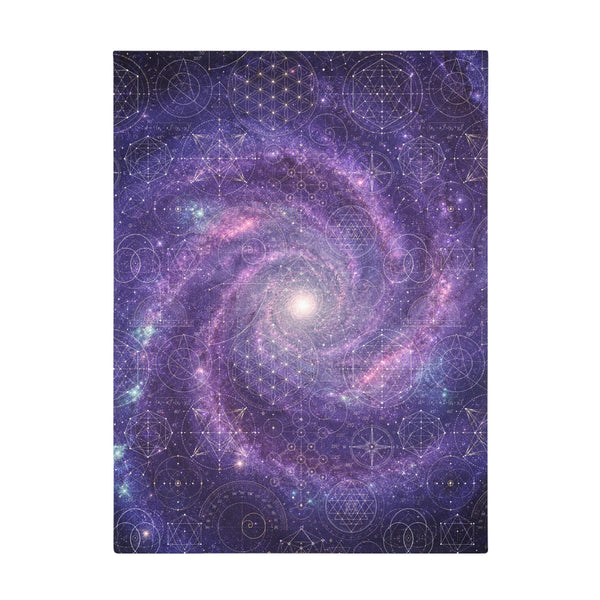 Sacred Geometry Fleece Blanket - Tarantula Nebula