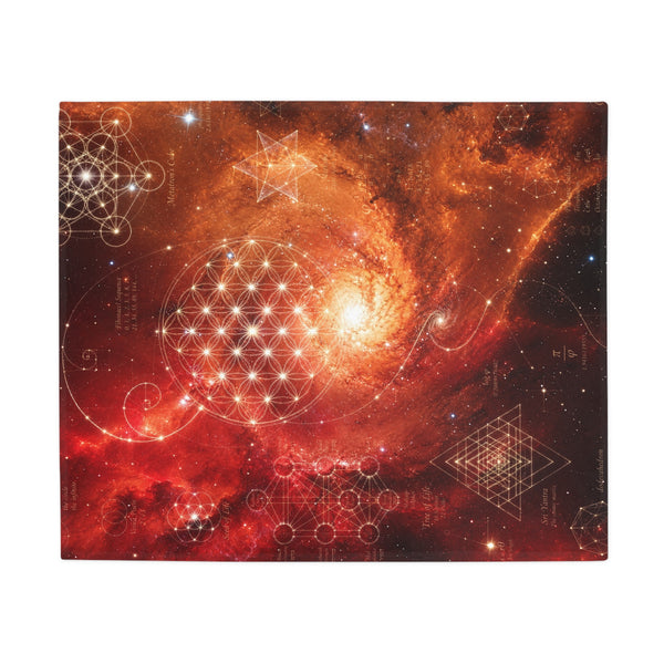 Sacred Geometry Fleece Blanket - Pelican Nebula