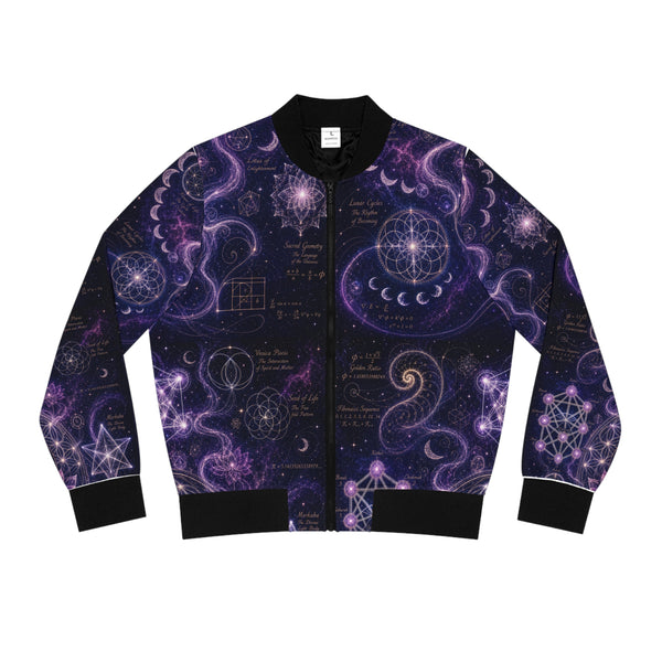 Women's Sacred Geometry Bomber Jacket — Origin Universe