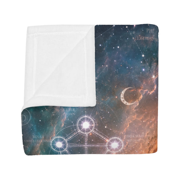 Sacred Geometry Fleece Blanket - Ring Nebula