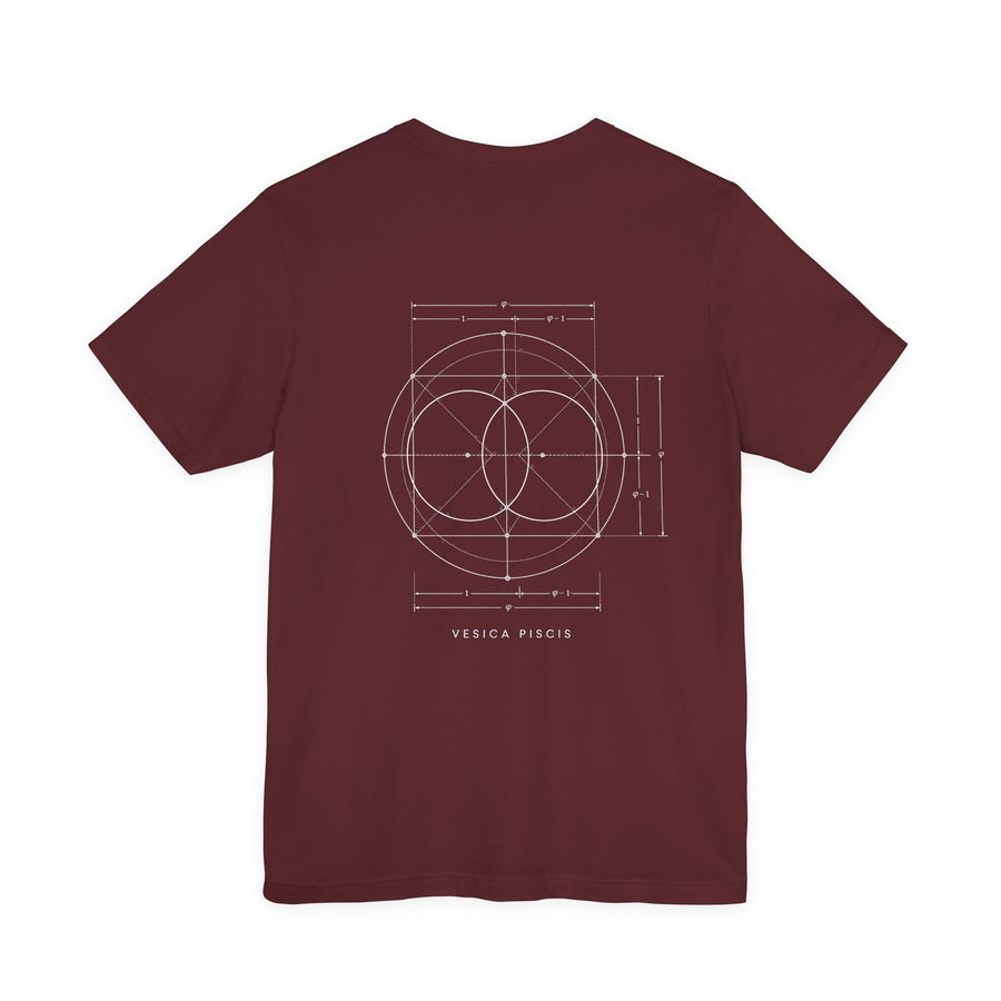 Vesica Piscis Tee — Maroon
