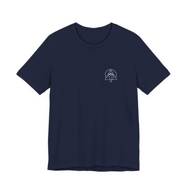 Aligned Tee — Navy — Front