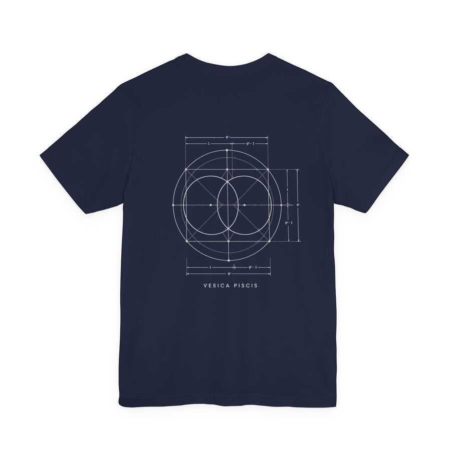 Vesica Piscis Tee — Navy